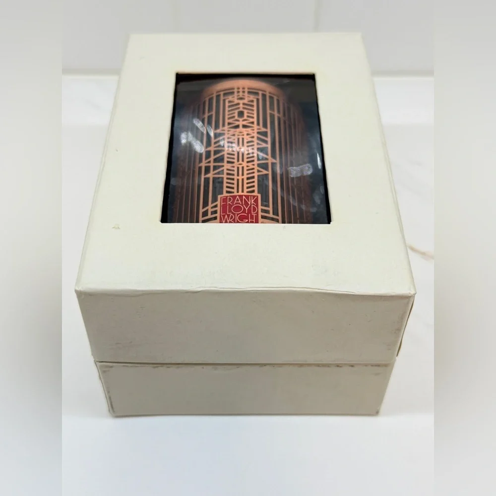 NIB Frank Lloyd Wright Copper Votive Holder Avery Coonley Design 3.5” in Box!